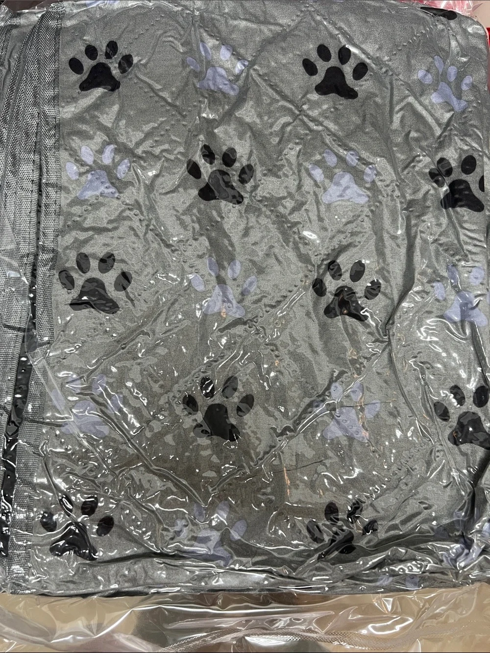 Washable Paw-Print Dog Training Pad - Gray 72x72 Sealed and brand new